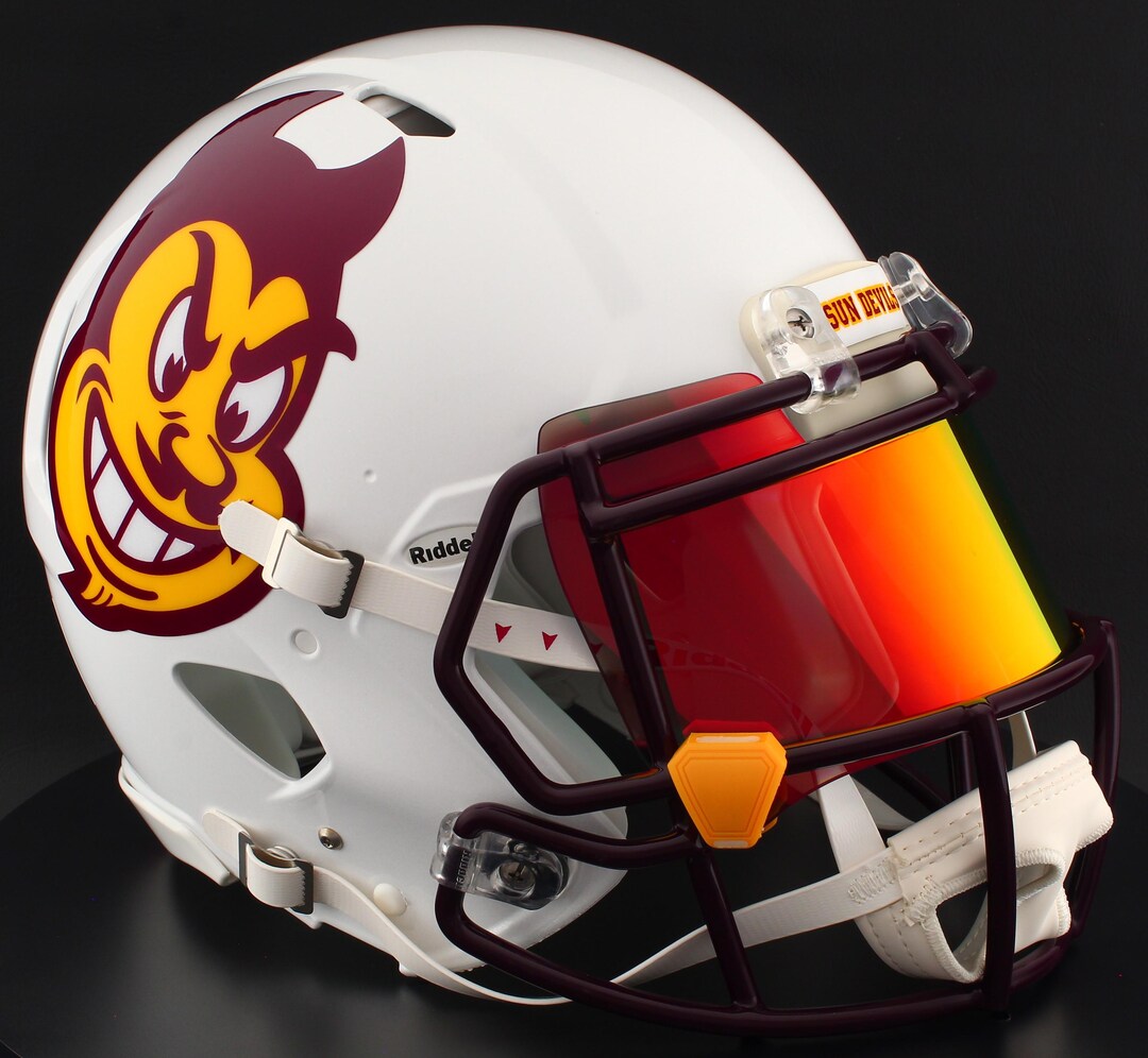 devils football helmet Duke Blue Revolution SPEED Mini field designs Rawlings ELF Authentic Helmet Team