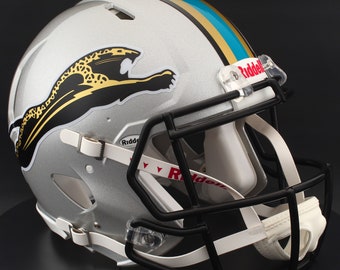 JACKSONVILLE JAGUARS 1995 Prototype NFL Riddell Speed Full Size Replica Throwback Football Helmet