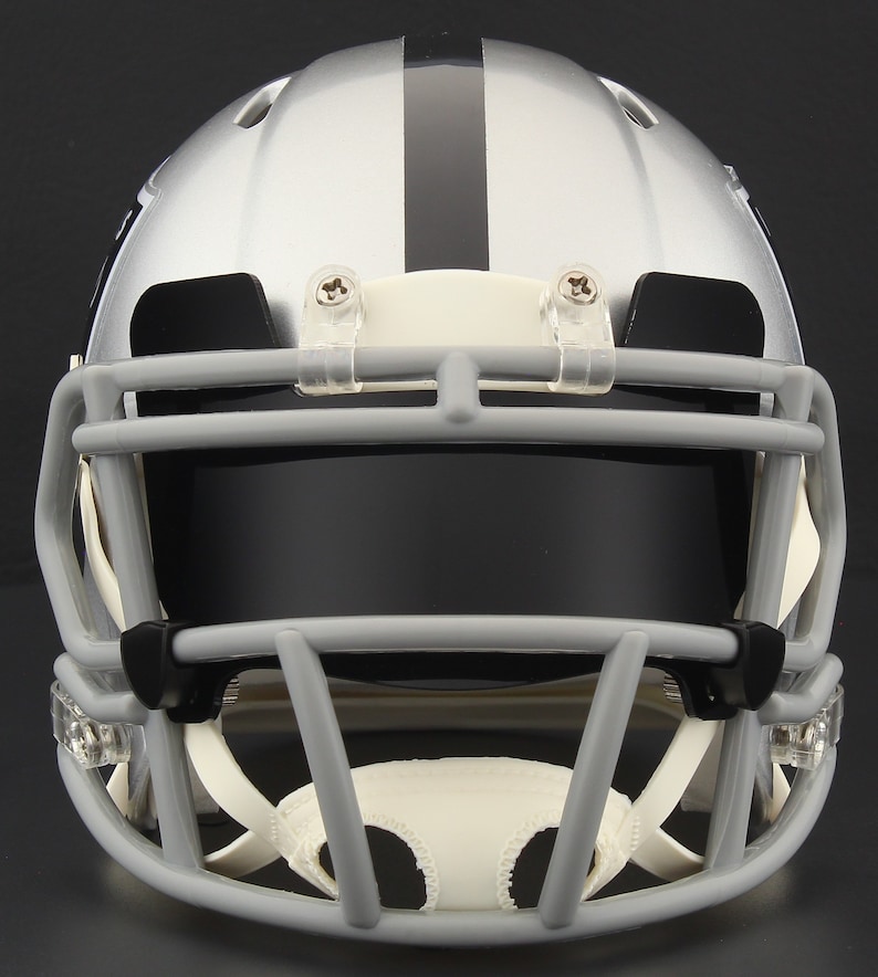 Las Vegas Raiders NFL Riddell Speed Mini Football Helmet W/ EYE SHIELD ...