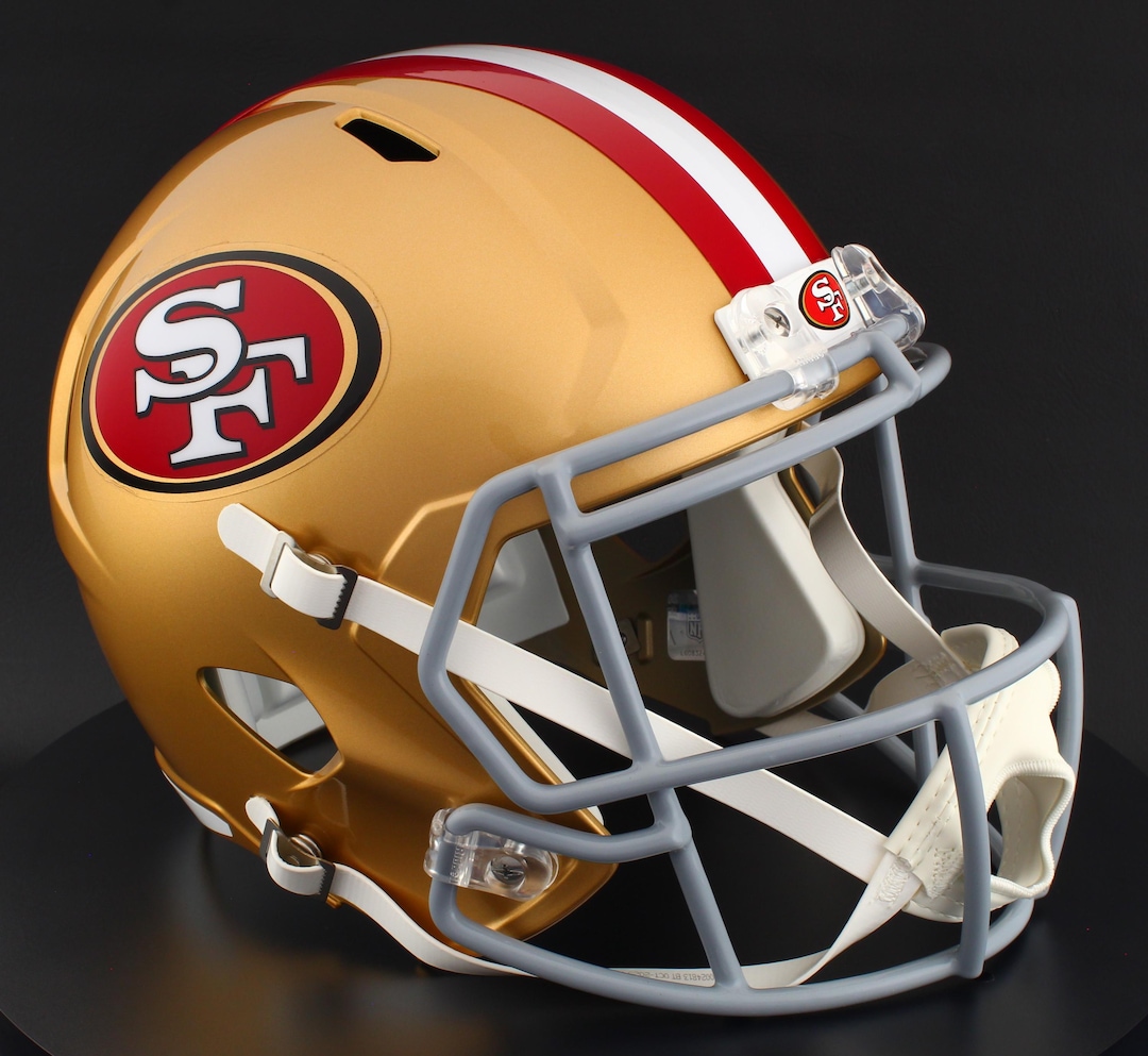 San Francisco 49ers Riddell Speed Full Size Replica NFL Football Helmet ...