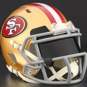 San Francisco 49ers NFL Riddell Speed Mini Football Helmet W/ EYE ...