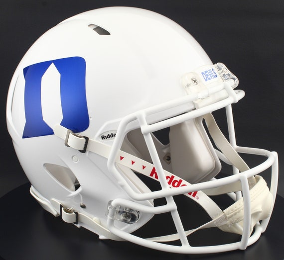 duke football helmet images Blue Devils White Mini Speed scale display helmet is perfect for all football fans and great for autographs Duke unveils never-before worn Gothic-font