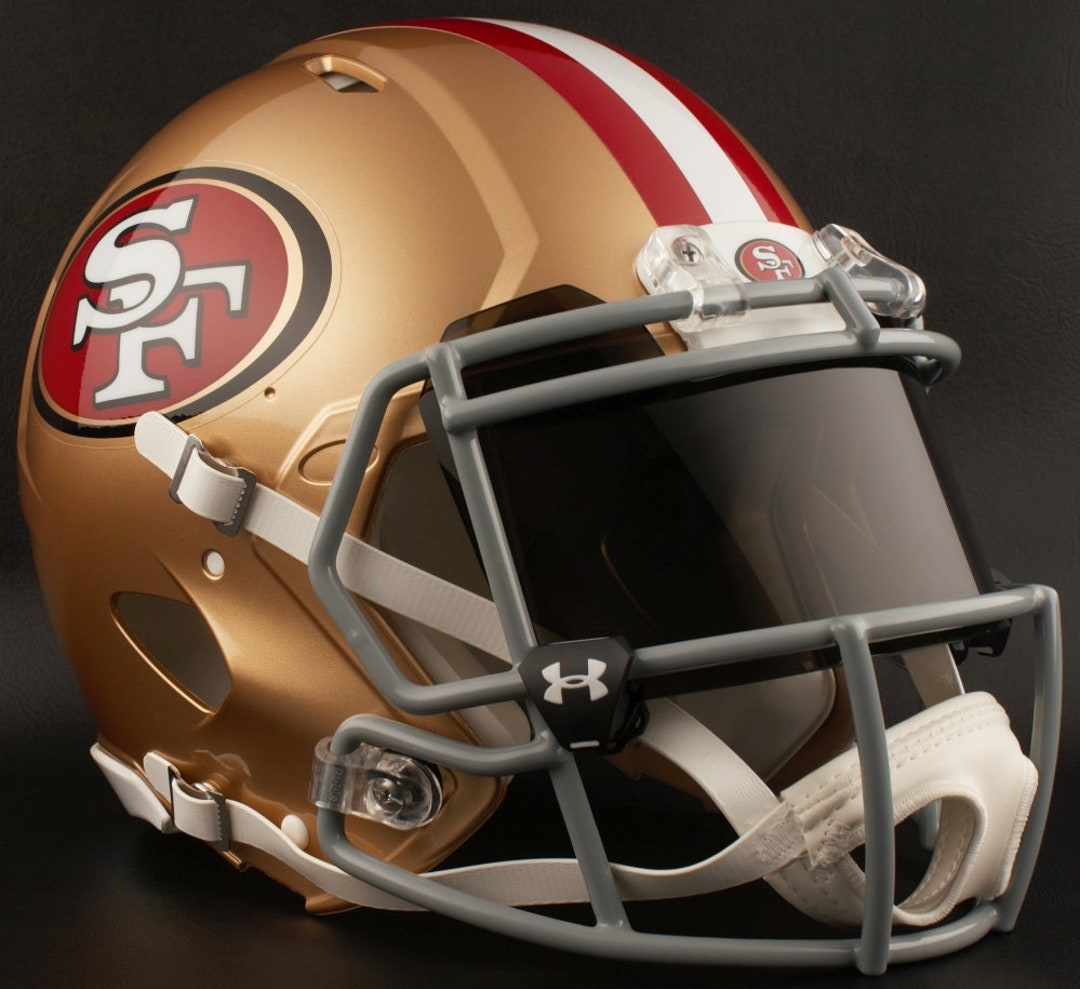 San Francisco 49ers NFL Riddell Speed Full Size Replica Football Helmet ...