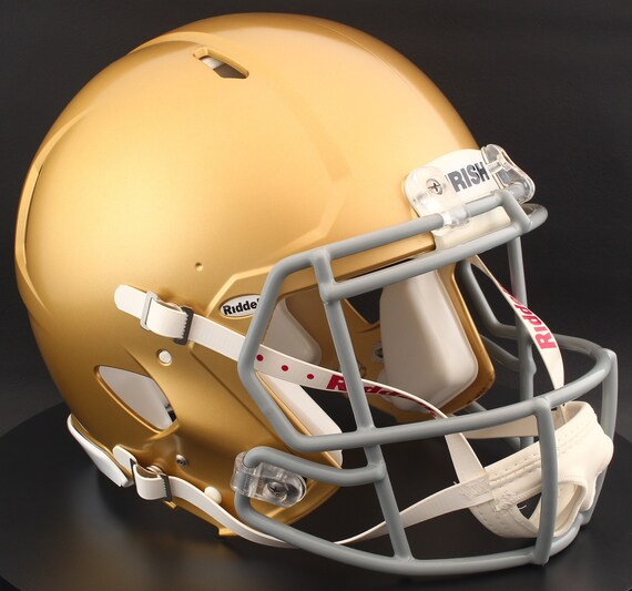 authentic notre dame football helmet Fighting Irish Full Size SpeedFlex Helme Break4Sports & Collectibles, LLC special order facemask worn by most of the star players who choose to wear the Speed Notre Dame Speed HydroFX Authentic
