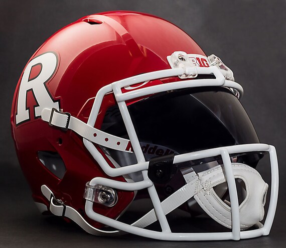 authentic rutgers football helmet Rutgers Scarlet Knights NCAA Riddell Speed Full Size Authentic Football  Helmet