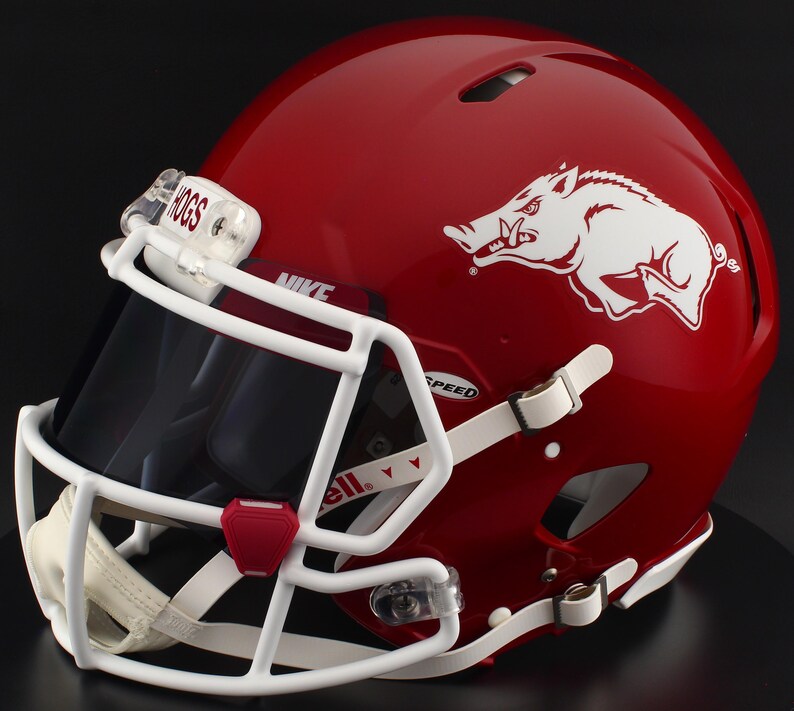 East Side Razorbacks Arkansas Razorbacks NCAA Riddell Speed Full Size Replica Football ...