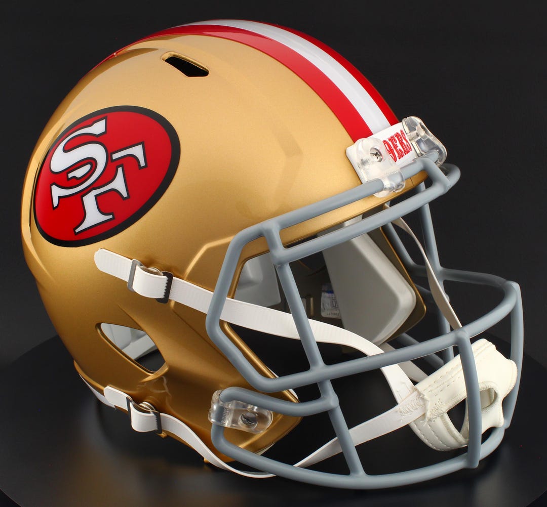 San Francisco 49ers Riddell Speed Full Size Replica Throwback NFL ...
