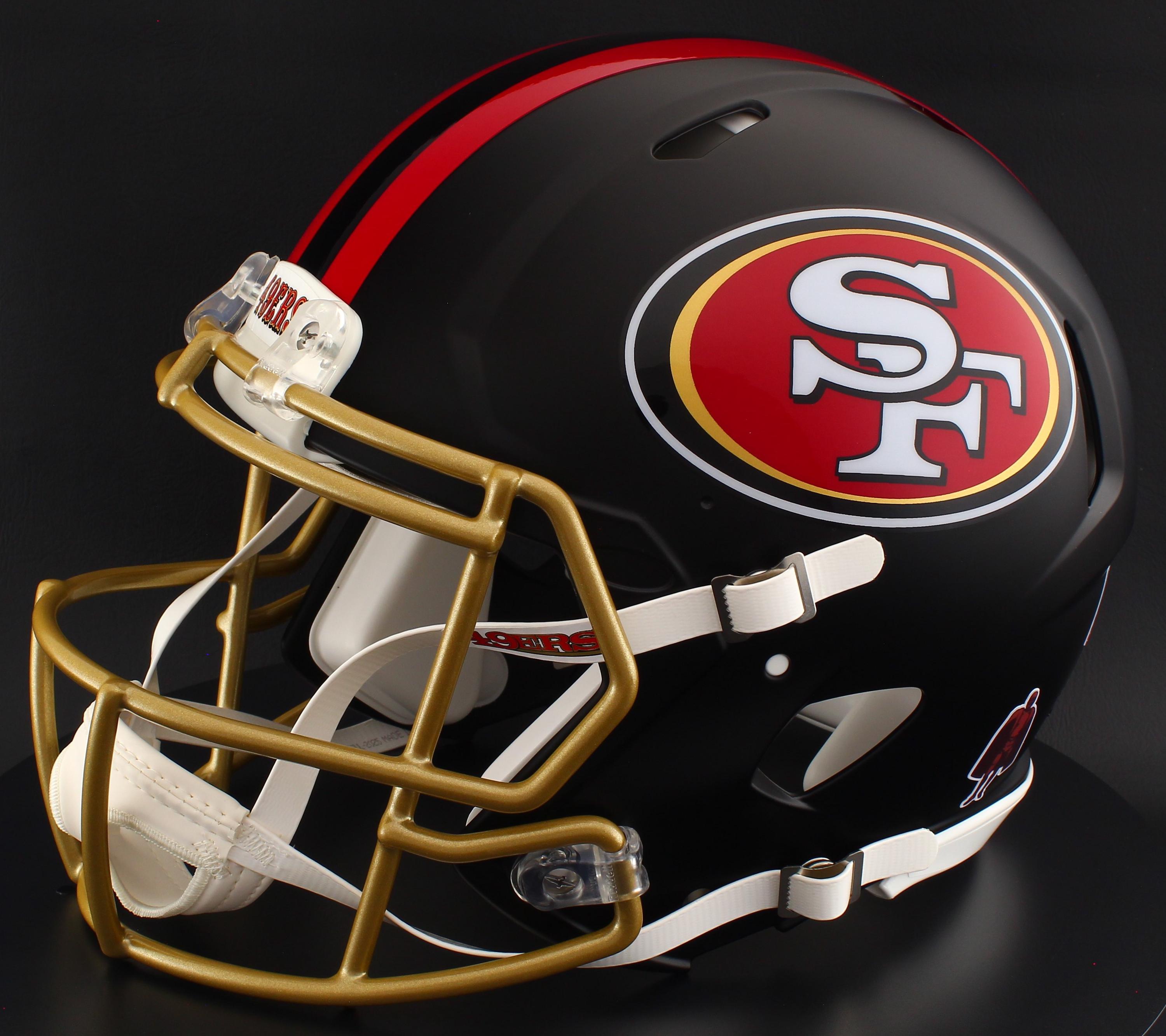 San Francisco 49ers NFL Riddell Speed Full Size Replica Football Helmet ...