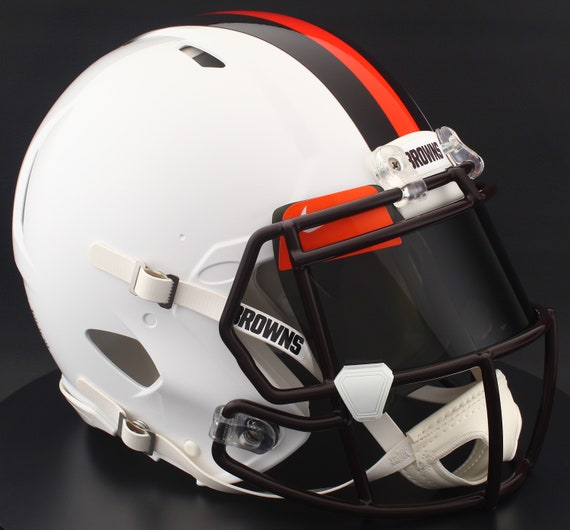 cleveland browns football helmet with visor Build It YOUR Way! *CUSTOM* Cleveland Browns NFL Riddell Speed Full Size  Replica Football Helmet