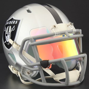 Las Vegas Raiders NFL Riddell Speed Mini Football Helmet w/ EYE SHIELD Visor