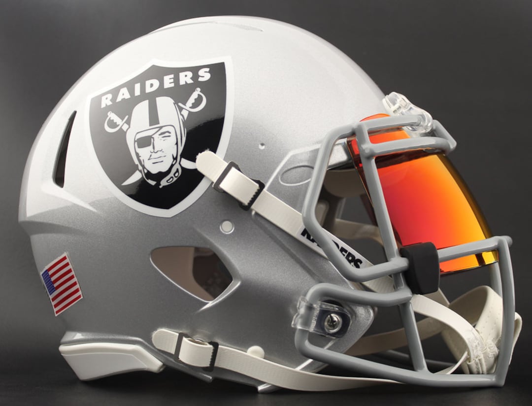 Las Vegas Raiders NFL Riddell Speed Full Size Replica Football Helmet ...