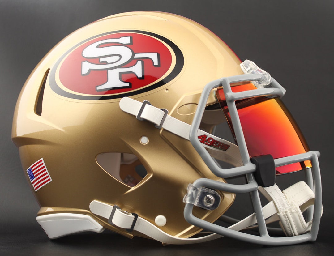 San Francisco 49ers NFL Riddell Speed Full Size Replica Football Helmet ...