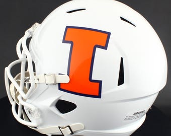 Illinois Fighting Illini Riddell Speed Full Size Replica NCAA Football Helmet