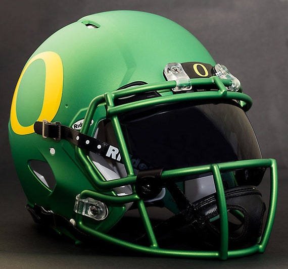 authentic oregon ducks football helmet Green Schutt NCAA College Mini Noah Whittington Autographed "Go Ducks!"