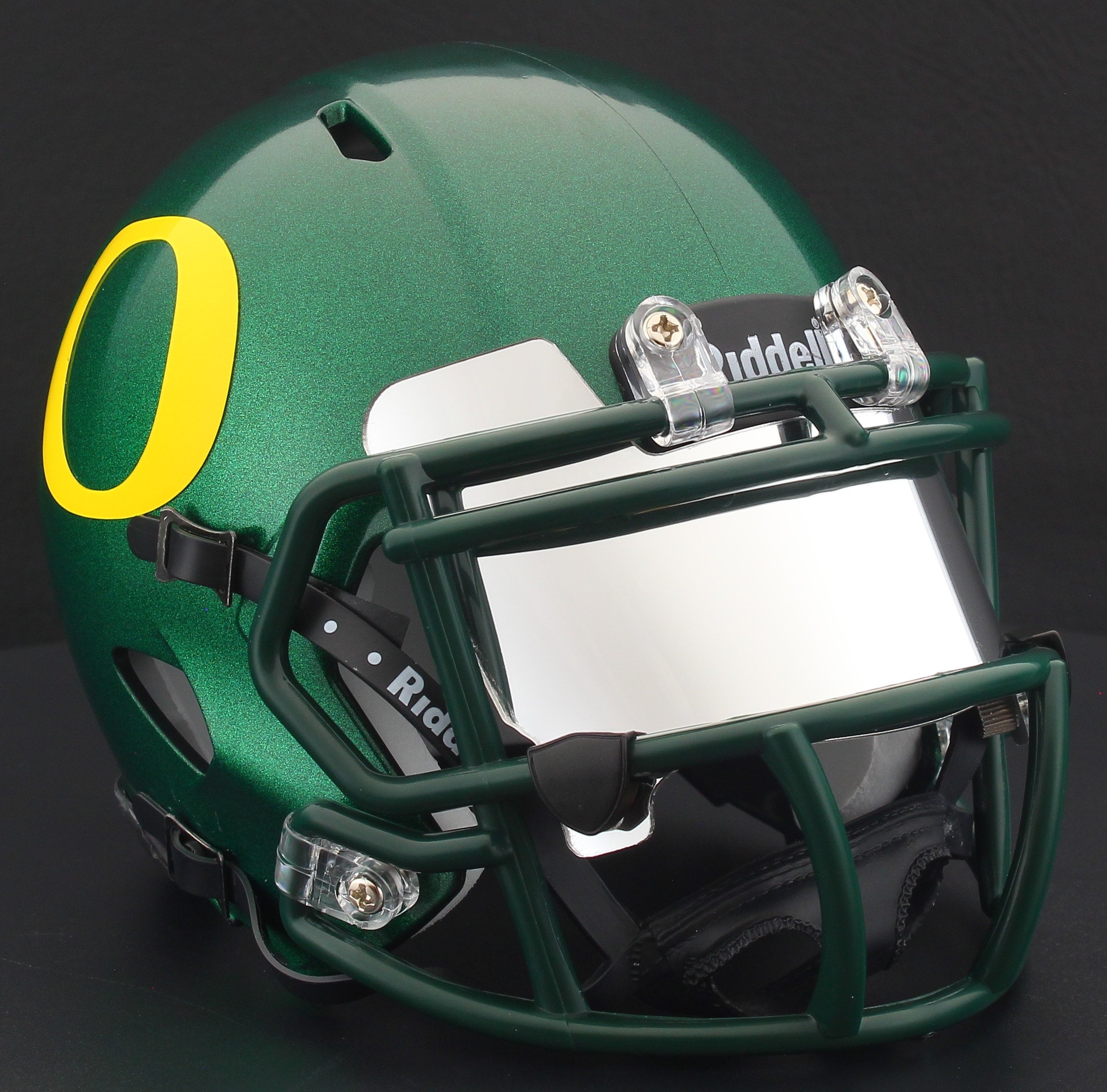 Oregon Ducks NCAA Riddell Speed Mini Football Helmet W/ Eye Shield