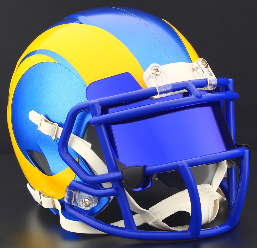 Los Angeles Rams NFL Riddell Speed Mini Football Helmet W/ EYE SHIELD ...