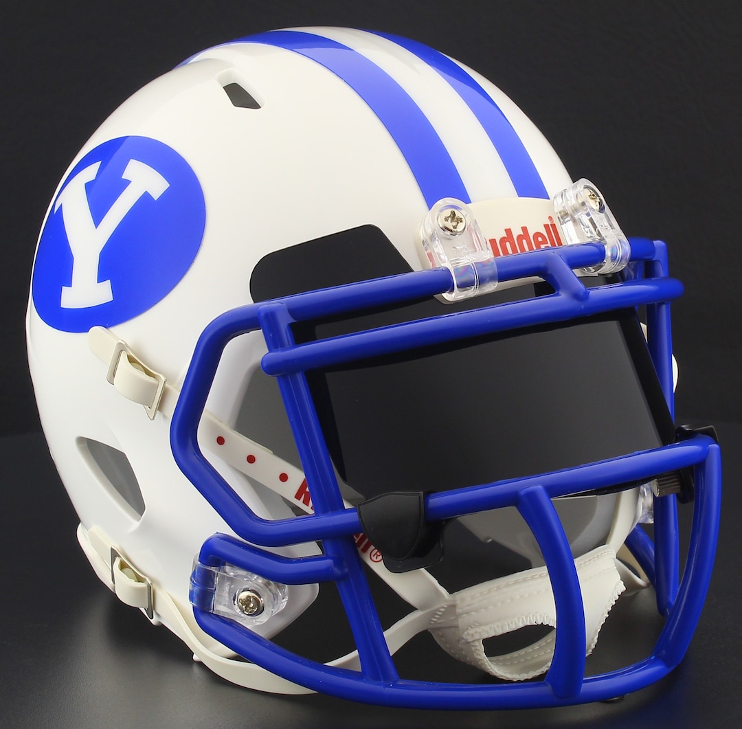 CUSTOM* BRGHAM YOUNG BYU COUGARS NCAA Rddell Speed Authentc B 493834 - Foto 9