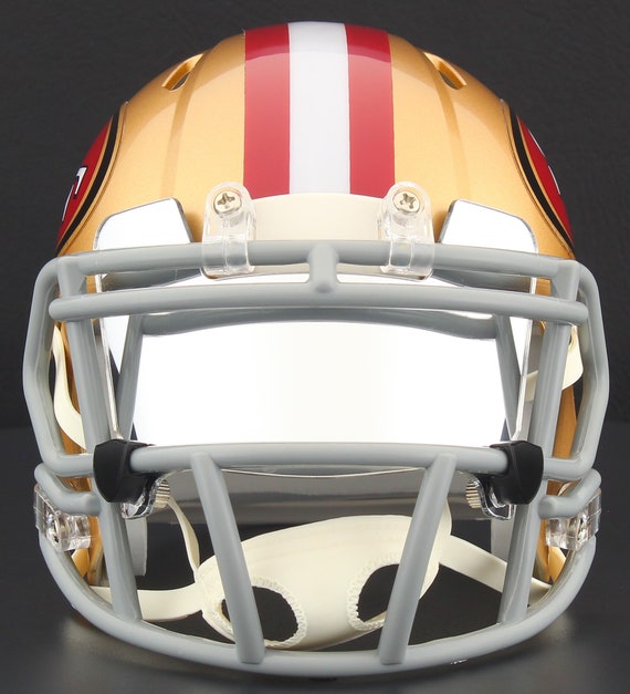 MIRROR CHROME Mini Eye Shield / Visor for San Francisco 49ers NFL Mini Football Helmet MIRROR CHROME Mini Eye Shield / Visor for San Francisco 49ers NFL Mini Football Helmet