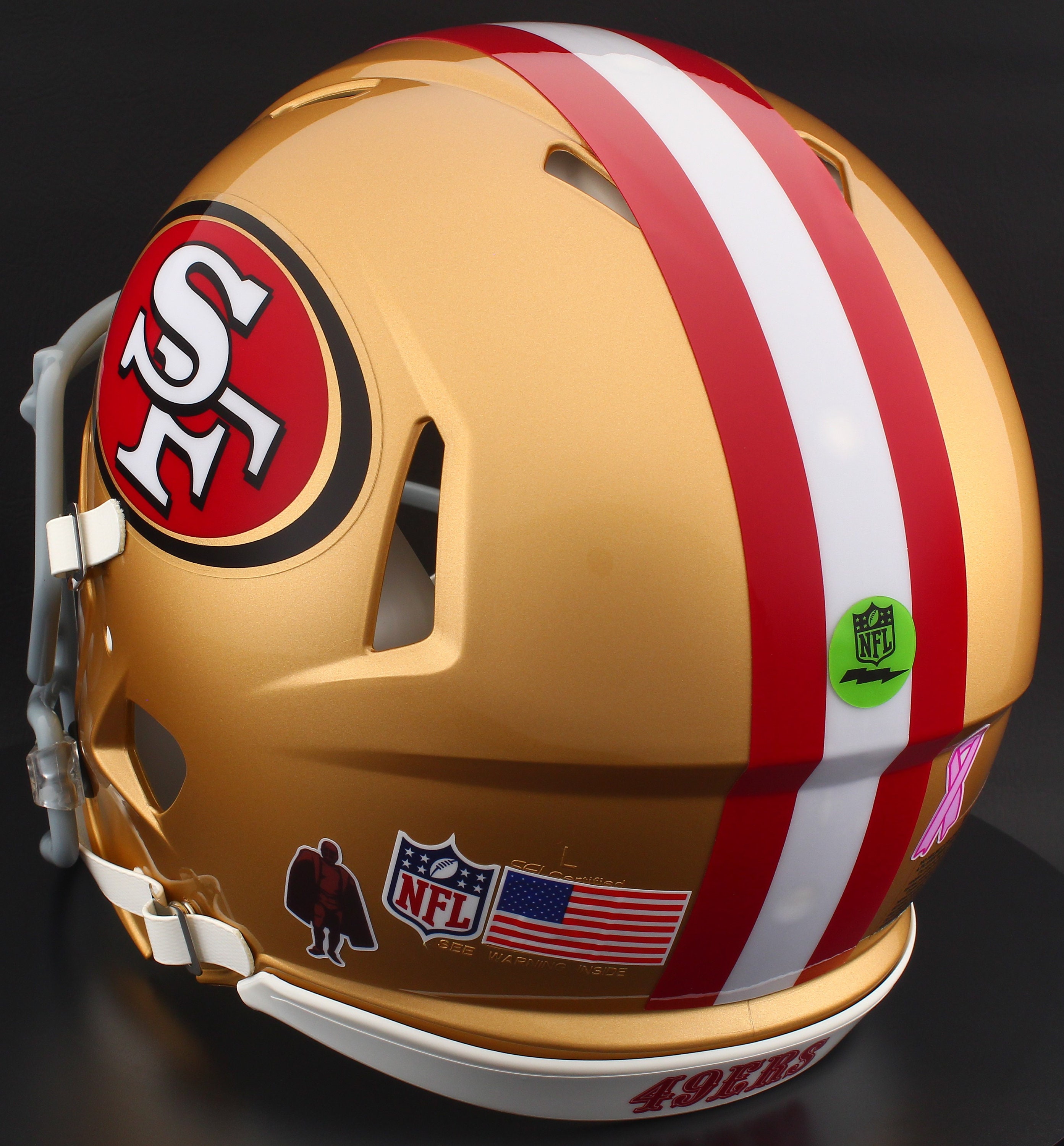 San Francisco 49ers NFL Riddell Speed Full Size Replica Football Helmet ...