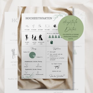 Trouwfeiten (digitaal bestand) | aanpasbaar | A3-formaat | Bruiloftsdisplay | Trouwbord | Zelf maken | Eucalyptus-ontwerp