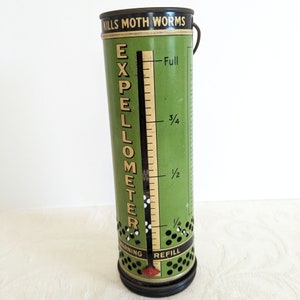 Expello Kills Moth Worms Tall Tin Can