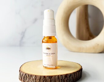 Sample - Turmeric Lemon Glow Facial Oil, Soothing,  Moisturizing, Glow Oil Brightening Oil Natural Skincare, Seabuckthorn