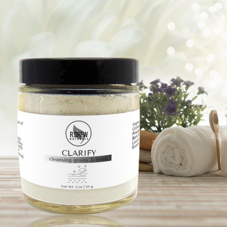 Clarify Face Mask With Willow Bark Natural Facial Cleanser. Etsy