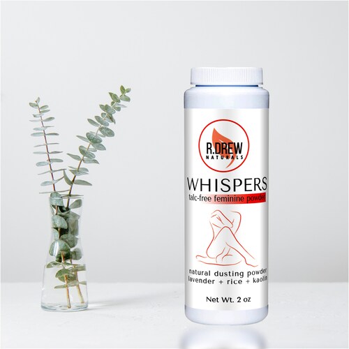Talc Free Feminine Powder Whispers Dusting Powder Body Etsy