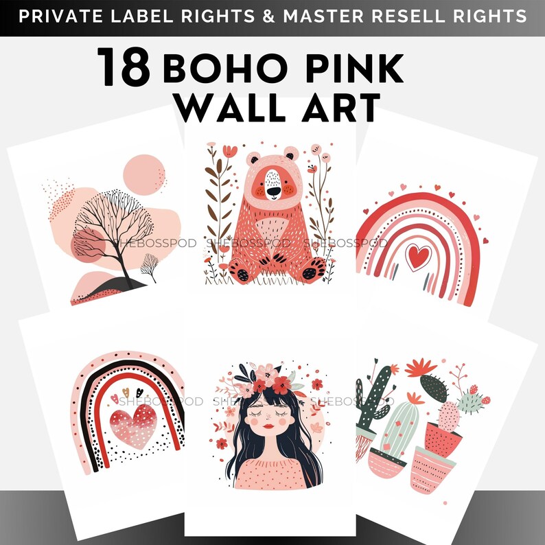 Printable Decor Instant Access Printable Wall Art Resell Rights