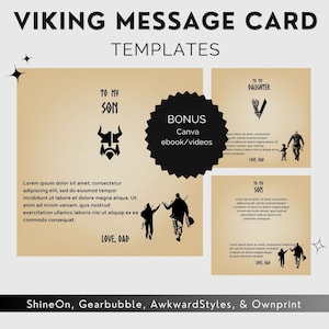 ShineOn Jewelry Message Card Templates Custom Necklace Message Card Templates ShineOn Design Canva ShineOn Templates GearBubble Templates