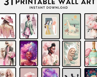 Printable Wall Art Designs: Commercial Use, Resell Rights (Digital Download)