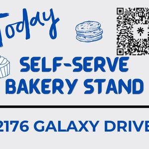 Bakery Cart - Yard Sign Template