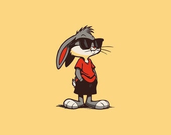 バッグス バニー svg、バッグス バニー クリップアート、漫画のウサギ