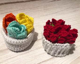 Juego de posavasos florales de crochet | Regalos hechos a mano | Decoración de mesa | para casa nueva/Elige tu juego y modelo.