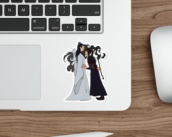Lan Wangji x Wei Wuxian Sticker | MDZS Wangxian | Grandmaster of Demonic Cultivation | Mo Dao Zu Shi Danmei Die-Cut Sticker
