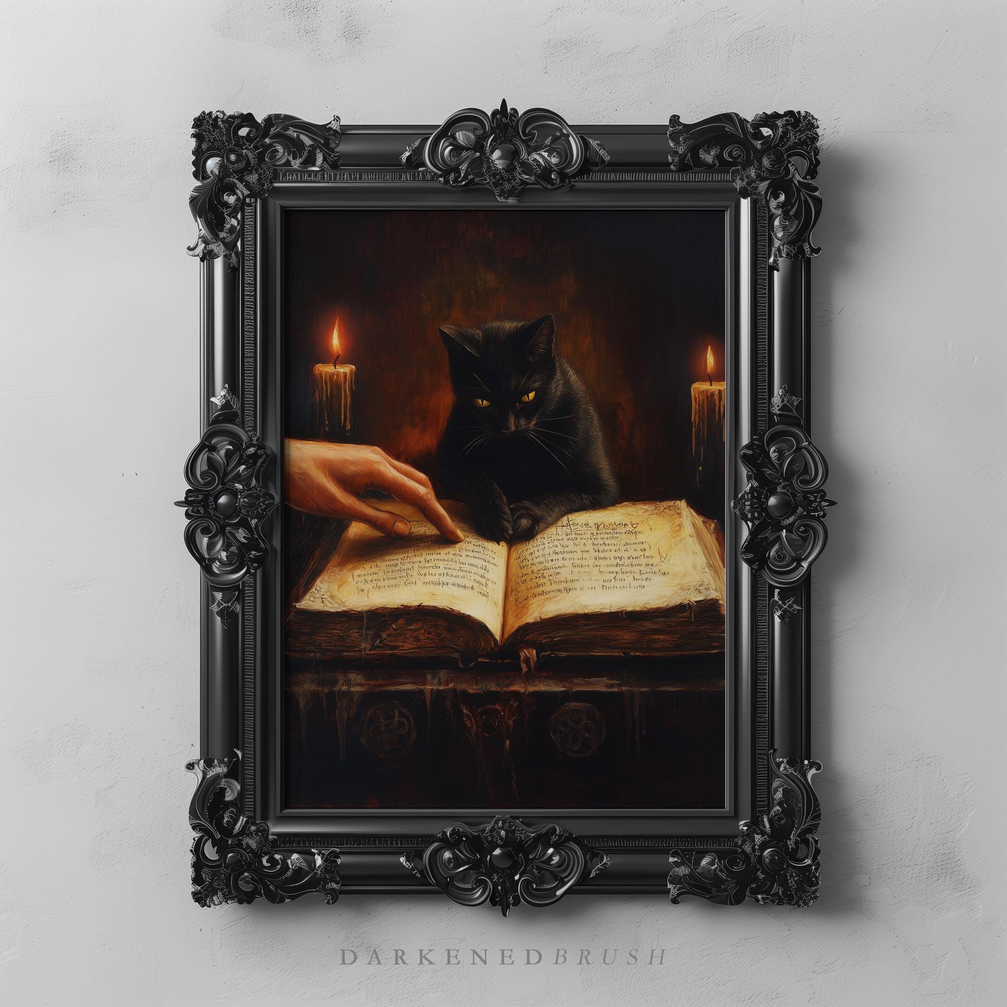 Bougie Artisanale En Forme De Chat - Cire De Coco Grise - Thème Halloween & Fantastique - Fait Main