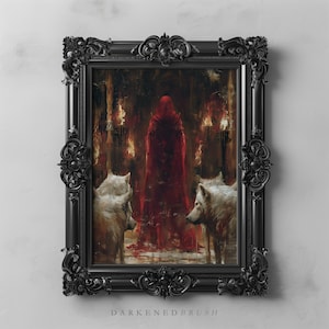 Hecate Greek Goddess Witchcraft Art Print, Moon Magic Hekate Crossroads Occultism, Dark Oil Painting Printable, Moody Mythology Wall Art