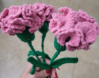 Fleur d'oeillet au crochet