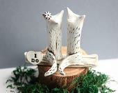 Clay Fox - Wedding Cake Topper Fox - Clay Foxes - Animal Cake Topper - Rustic Wedding Cake Topper - Fox Cake Topper - Anniversary gift