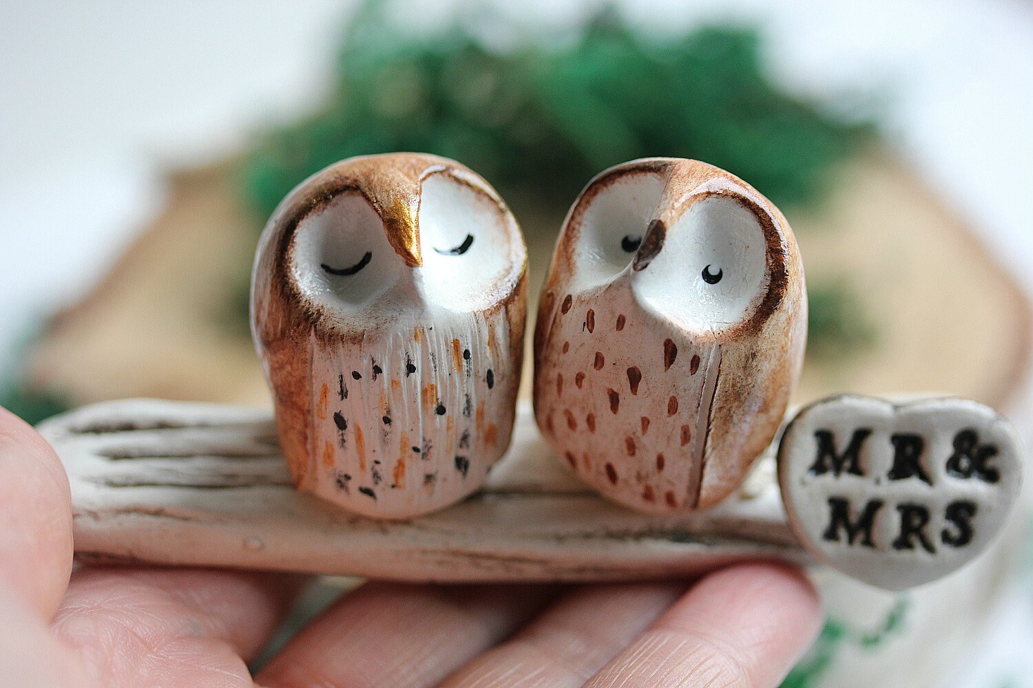 Owls Wedding Topper Fall Wedding Cake Topper Ready To Ship Etsy