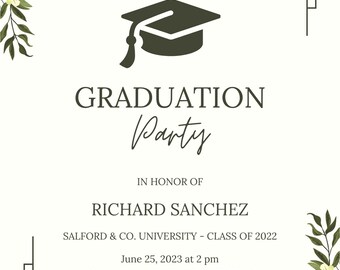 Invitación de graduación