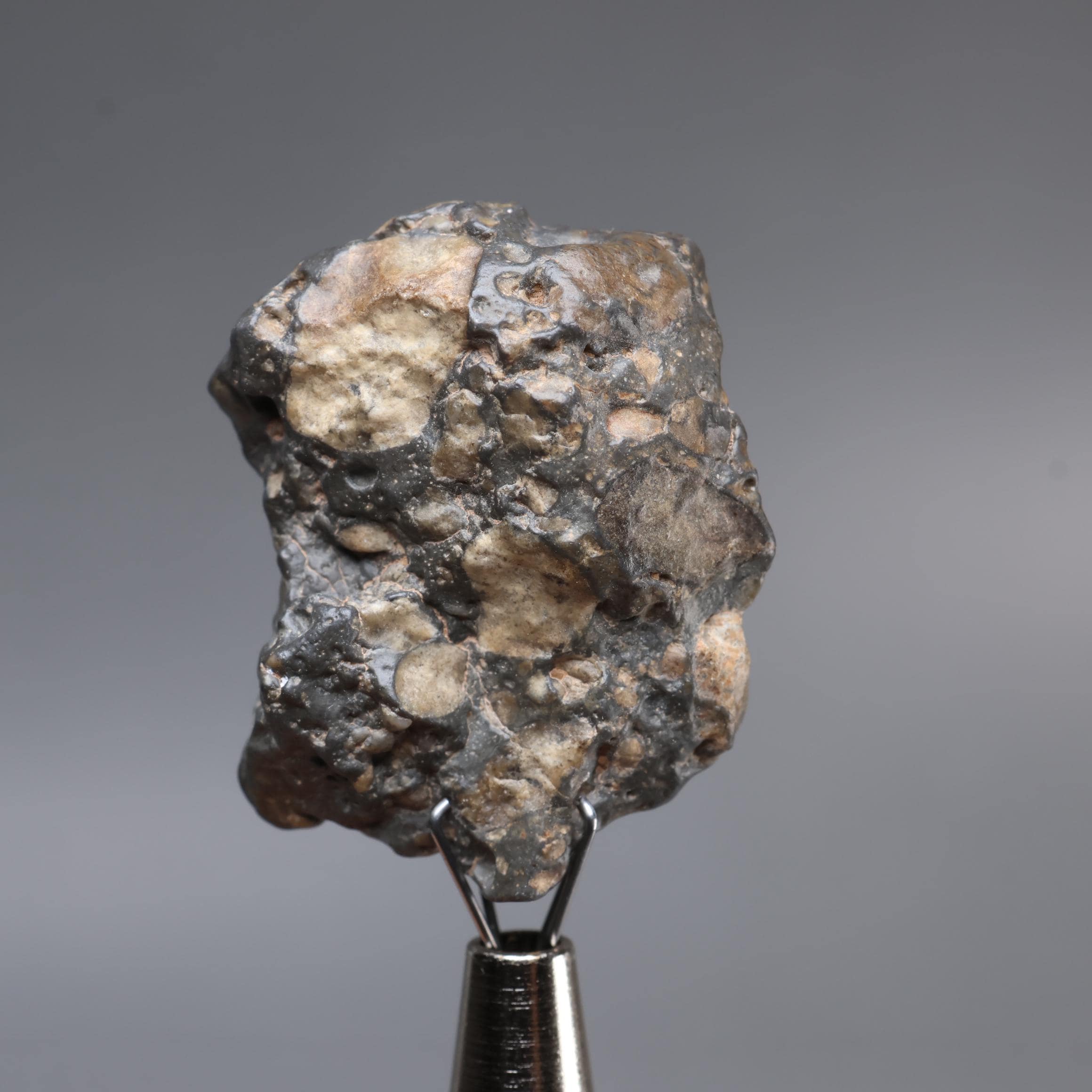 Mond Meteorit, 11.5g Feldspat Brekzien, natürlicher Meteorit aus Bechar Algeria ET04