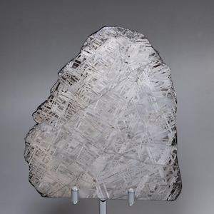 462g Natural Muonionalusta meteorite slice,From Sweden, Meteorite Specimen ET12