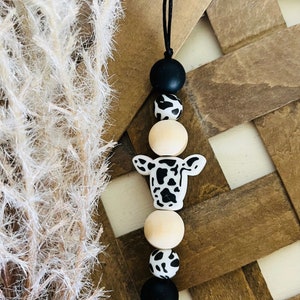 Cow Lanyard|Silicone Bead Lanyard|Teacher Lanyard|Western Laynard|Beaded Lanyard|Keychain|Badge Holder|Teacher Gift|Lanyard