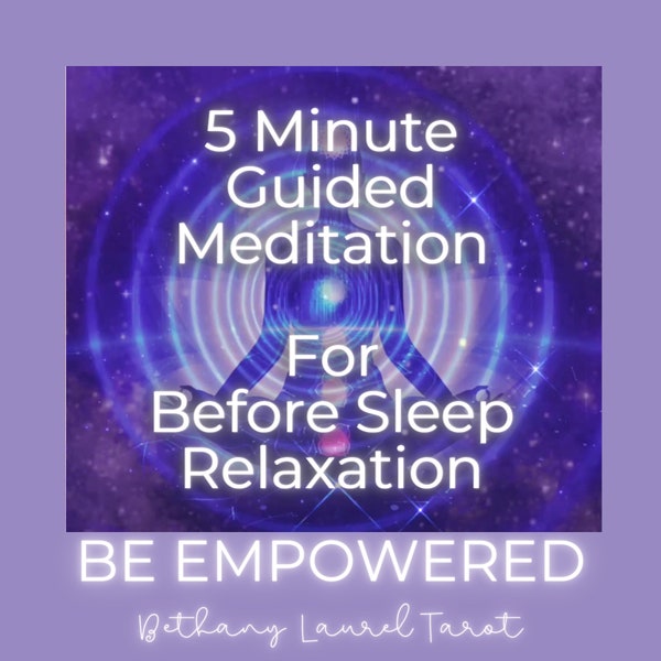 Sleep Meditation | 5 Minute Guided Meditation for Before Sleep Relaxation | Downloadable