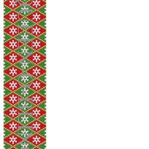 Odd Count Peyote - Christmas Ribbon Bracelet Tutorial