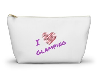 Me encanta la bolsa para accesorios Glamping con parte inferior en T