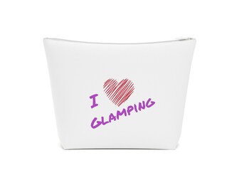 Ik ben dol op Glamping Cotton Cosmetic Bag