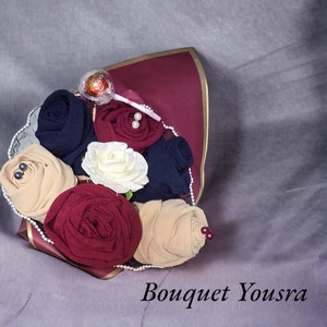 Hijab veil bouquet to personalize Mother's Day Eid wedding image 6