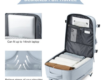 Travel Backpack for Women Men 40x20x25 , Personal Item Carry on Backpack, Business Weekender Laptop Backpack Ryanair. Easyjet